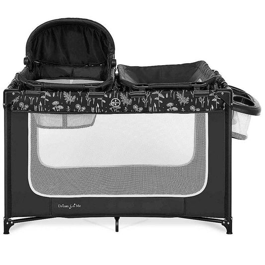 Dream On Me Emily Rose Deluxe Playard (Black) - Kidsy