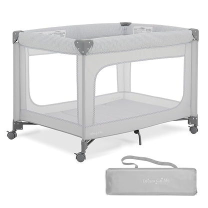 Dream On Me EZGo Portable Playard (Grey) - Kidsy