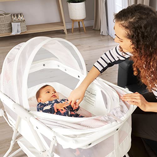 Dream On Me Karley Bassinet (Dove White) - Kidsy