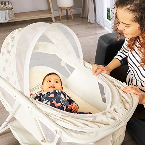 Dream On Me Karley Bassinet (French White) - Kidsy