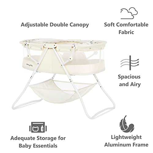 Dream On Me Karley Bassinet (French White) - Kidsy