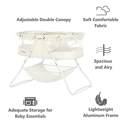 Dream On Me Karley Bassinet (French White) - Kidsy