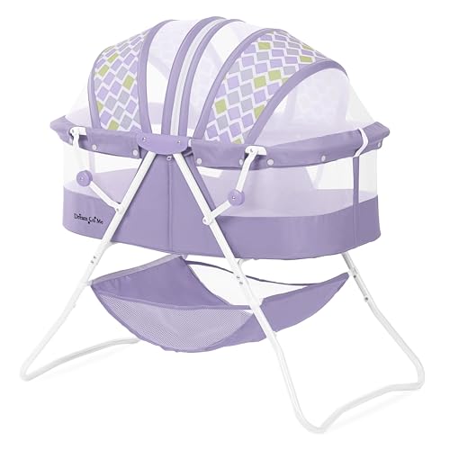 Dream On Me Karley Lightweight Travel Baby Bassinet (Periwinkle) - Kidsy