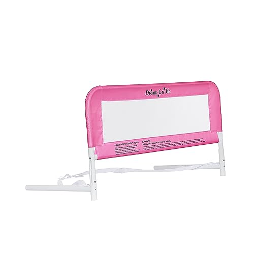Dream On Me Lightweight Mesh Security Adjustable Bed Rail (Blush Pink) - Kidsy