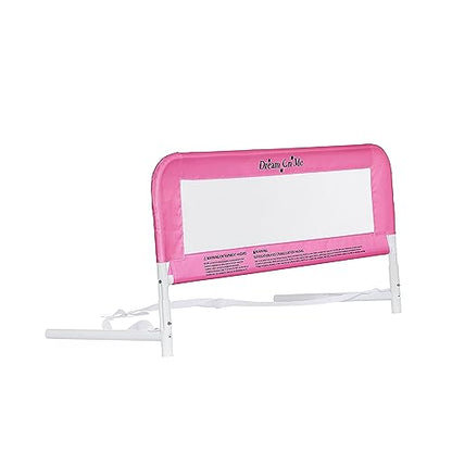 Dream On Me Lightweight Mesh Security Adjustable Bed Rail (Blush Pink) - Kidsy