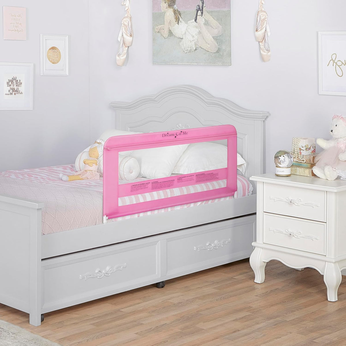 Dream on Me Lilibet Twin/Full/Queen Mesh Safety Bed Rail Single Pack 23*40 - Kidsy
