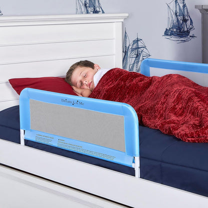 Dream On Me Mesh Adjustable Bed Rail - 2 Pack (Blue) - Kidsy