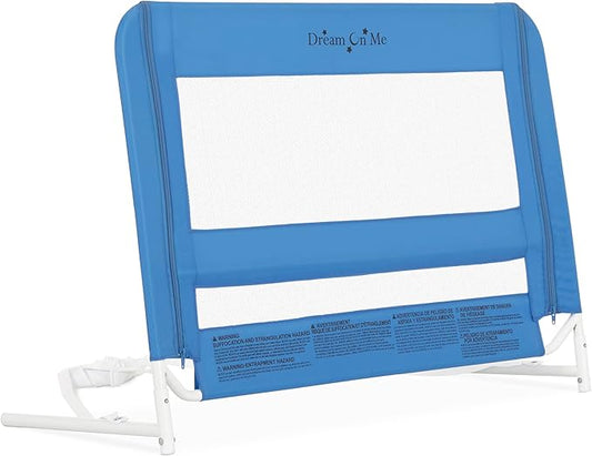 Dream On Me Mesh Security Adjustable Toddler Bed Rail (Blue) - Kidsy