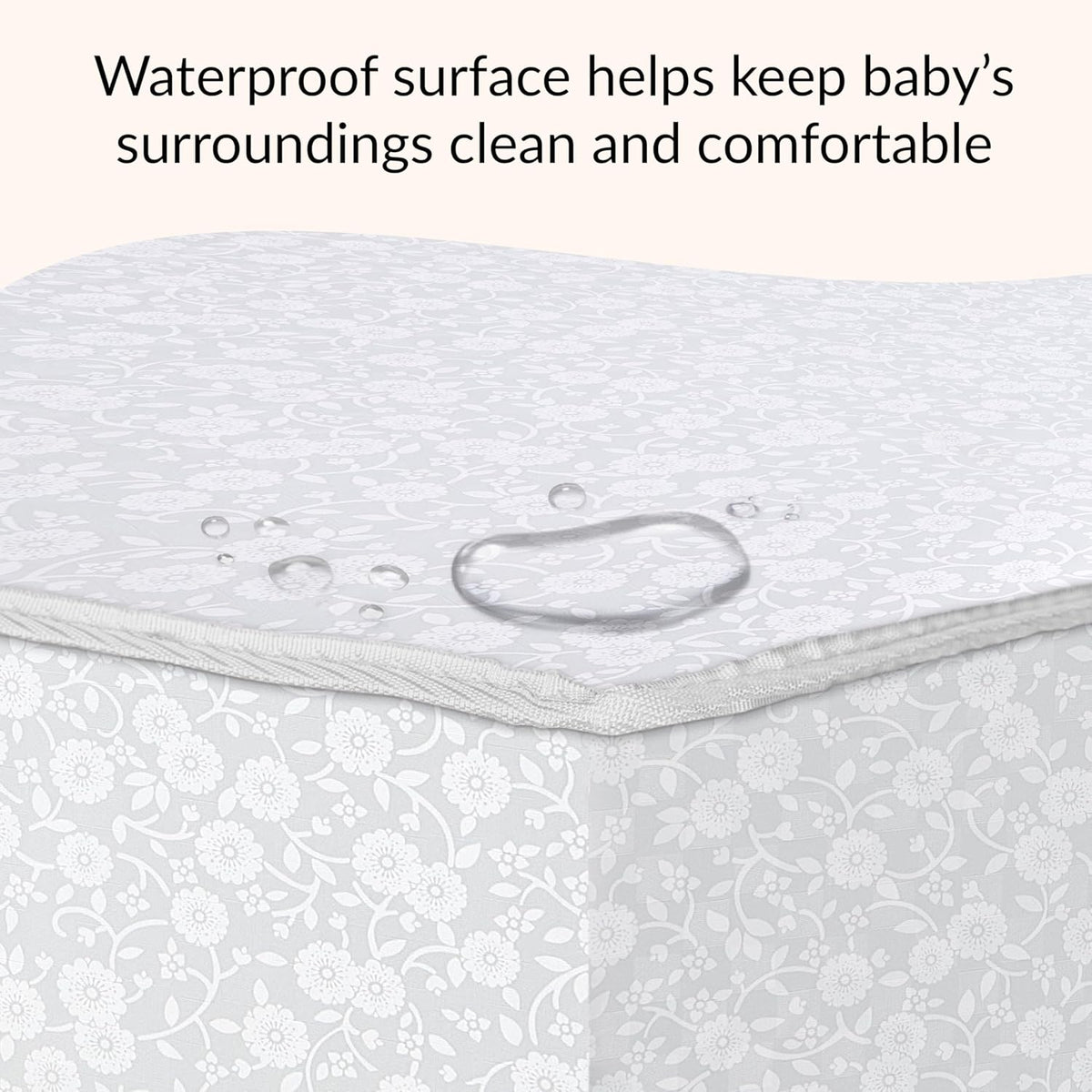 Dream On Me Nap Nest Crib and Toddler Mattress, Dual - Sided (Daisy Dreams, 52"L x 28"W x 5"Th) - Kidsy
