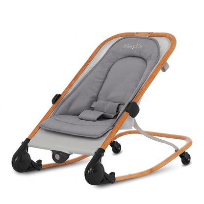 Dream On Me Rock On Me 2-in-1 Baby Rocker & Stationary Seat (Grey) - Kidsy