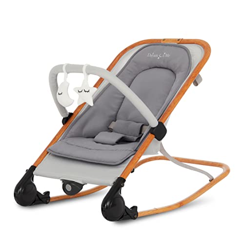 Dream on Me Rock with Me 2 - in - 1 Rocker and Seat (Grey) - Kidsy