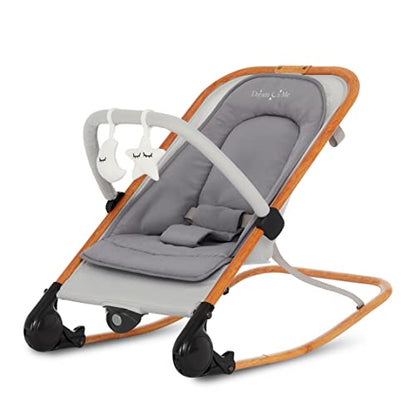 Dream on Me Rock with Me 2 - in - 1 Rocker and Seat (Grey) - Kidsy