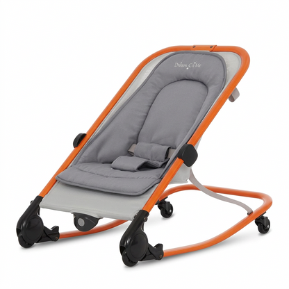 Dream On Me Rock On Me 2-in-1 Baby Rocker & Stationary Seat (Grey)