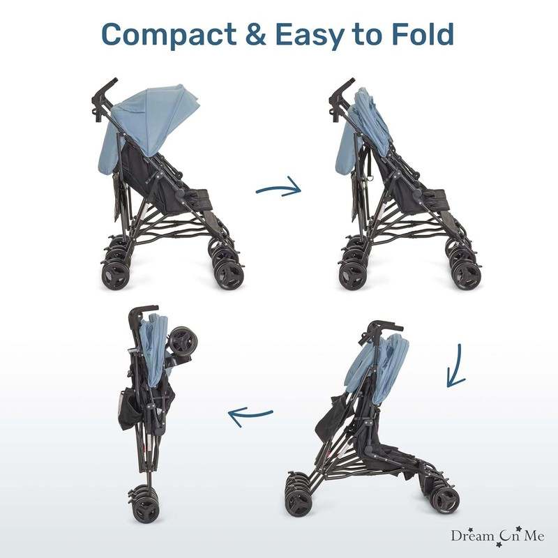 Dream on Me Twin Venture Umbrella Stroller (Light Blue) - Kidsy