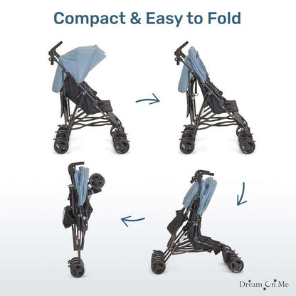 Dream on Me Twin Venture Umbrella Stroller (Light Blue) - Kidsy