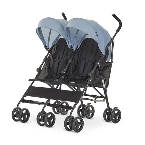 Dream on Me Twin Venture Umbrella Stroller (Light Blue) - Kidsy