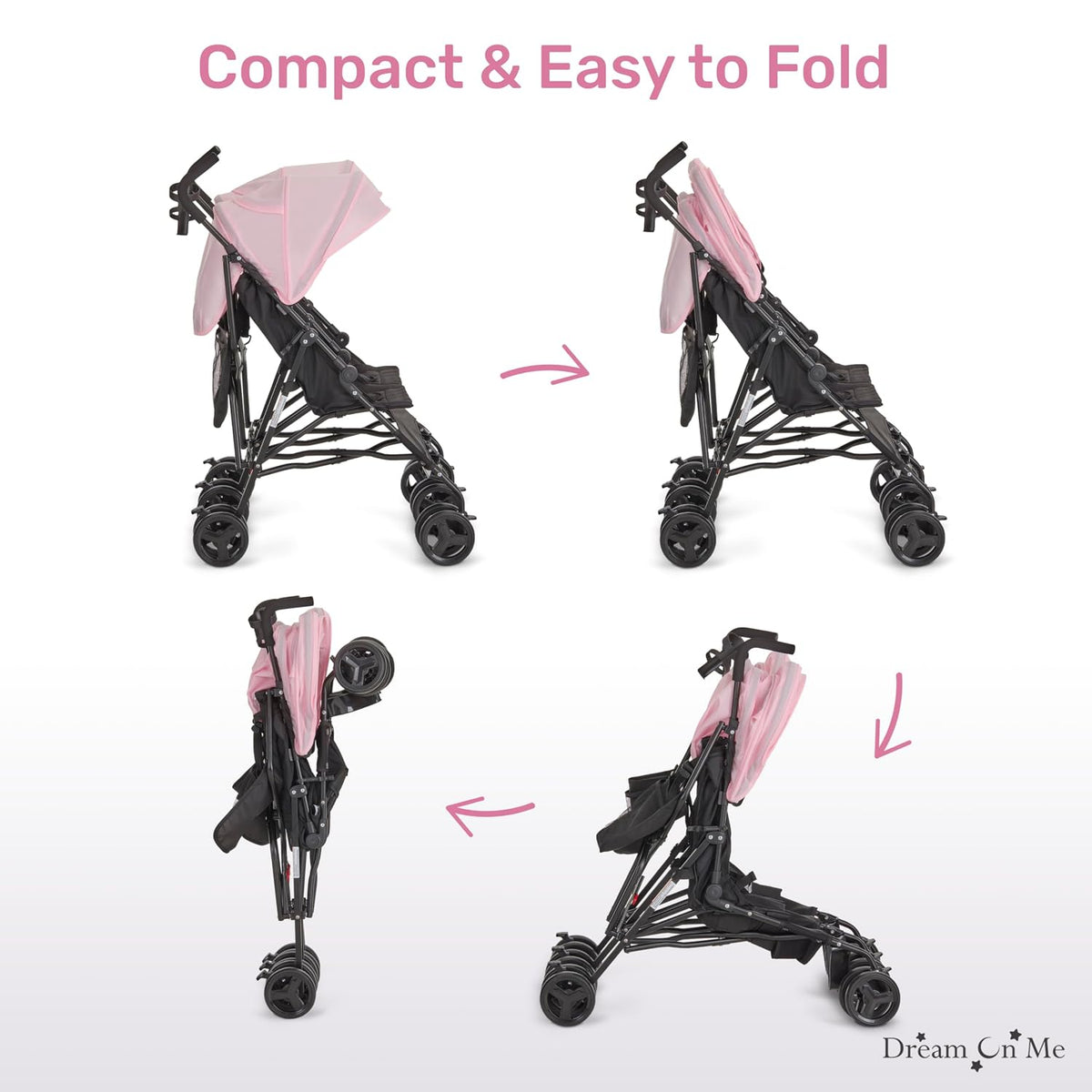 Dream On Me Twin Venture Umbrella Stroller (Pink) - Kidsy