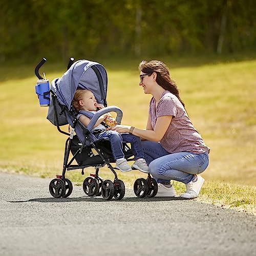 Dream On Me Vista Moonwalk Baby Stroller (Blue) - Kidsy