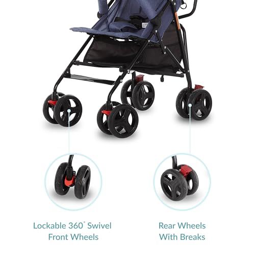 Dream On Me Vista Moonwalk Baby Stroller (Blue) - Kidsy