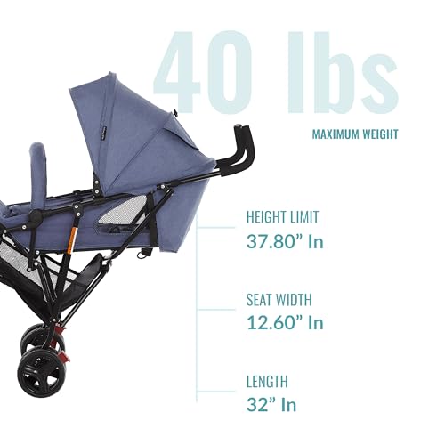 Dream On Me Vista Moonwalk Baby Stroller (Blue) - Kidsy