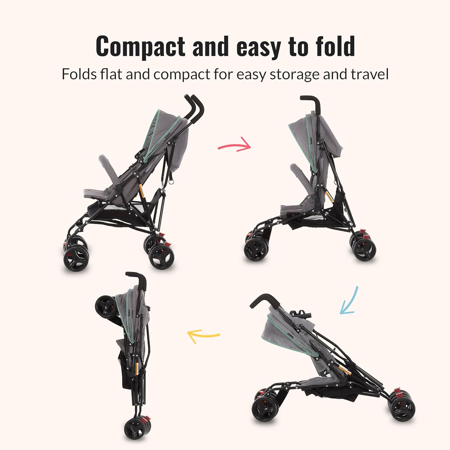 Dream On Me Vista Moonwalk Baby Stroller (Mint) - Kidsy