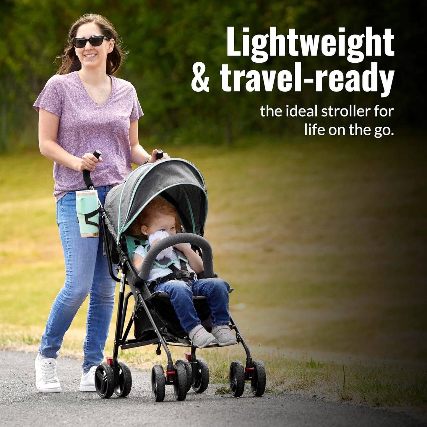 Dream On Me Vista Moonwalk Baby Stroller (Mint) - Kidsy