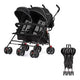 Dream On Me Volgo Twin Umbrella Stroller (Black) - Kidsy