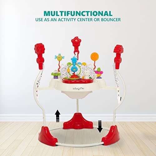 Dream On Me Zany 2 - in - 1 Activity Center & Bouncer (White/Black) - Kidsy