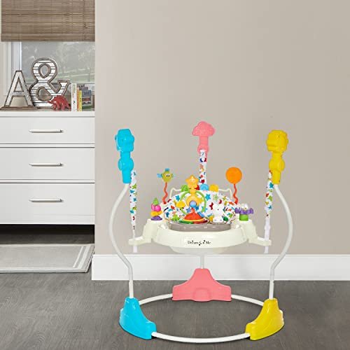 Dream On Me Zany 2 - in - 1 Baby Activity Center and Bouncer (Star Print) - Kidsy