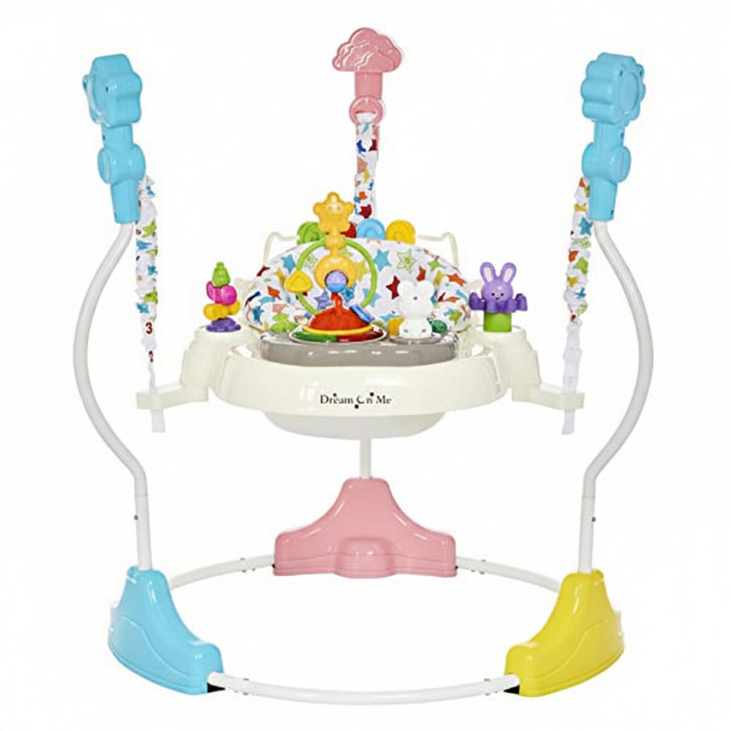 Dream On Me Zany 2-in-1 Baby Activity Center and Bouncer (Star Print)