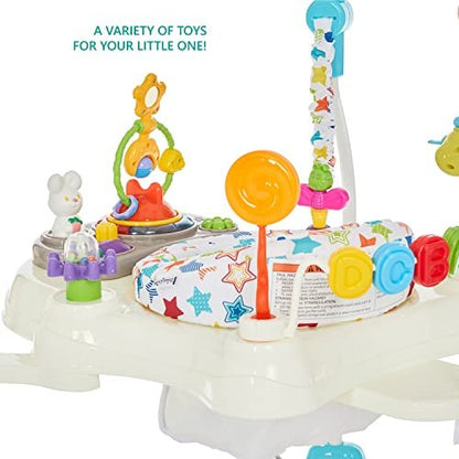 Dream On Me Zany 2 - in - 1 Baby Activity Center and Bouncer (Star Print) - Kidsy