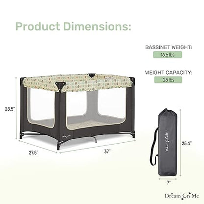 Dream On Me Zodiak Portable Baby Playard (Grey) - Kidsy