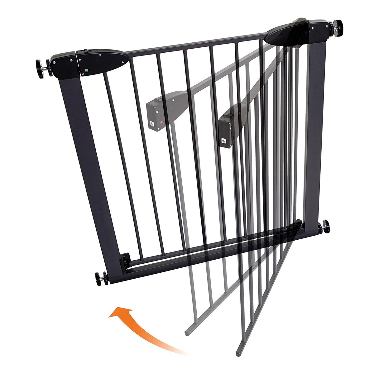 Dreambaby Boston Magnetic Auto Close Security Gate 29.5-38 inches (Black) - Kidsy