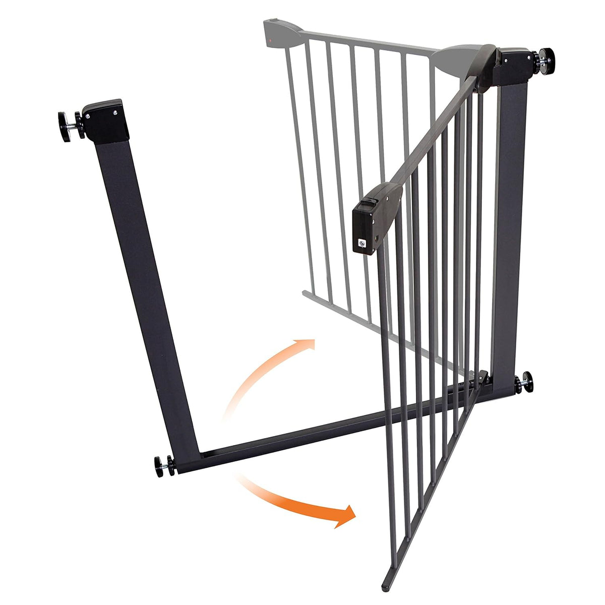 Dreambaby Boston Magnetic Auto Close Security Gate 29.5-38 inches (Black) - Kidsy
