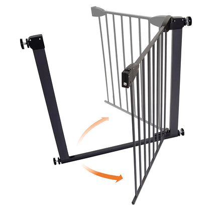 Dreambaby Boston Magnetic Auto Close Security Gate 29.5-38 inches (Black) - Kidsy