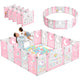 Dripex Baby Playard/Playpen for Babies and Toddlers (Pink White) - Kidsy