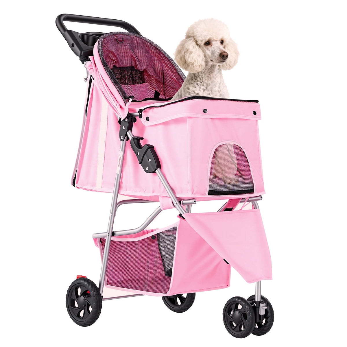 edx 3 Wheels Pet Stroller (Pink) - Kidsy