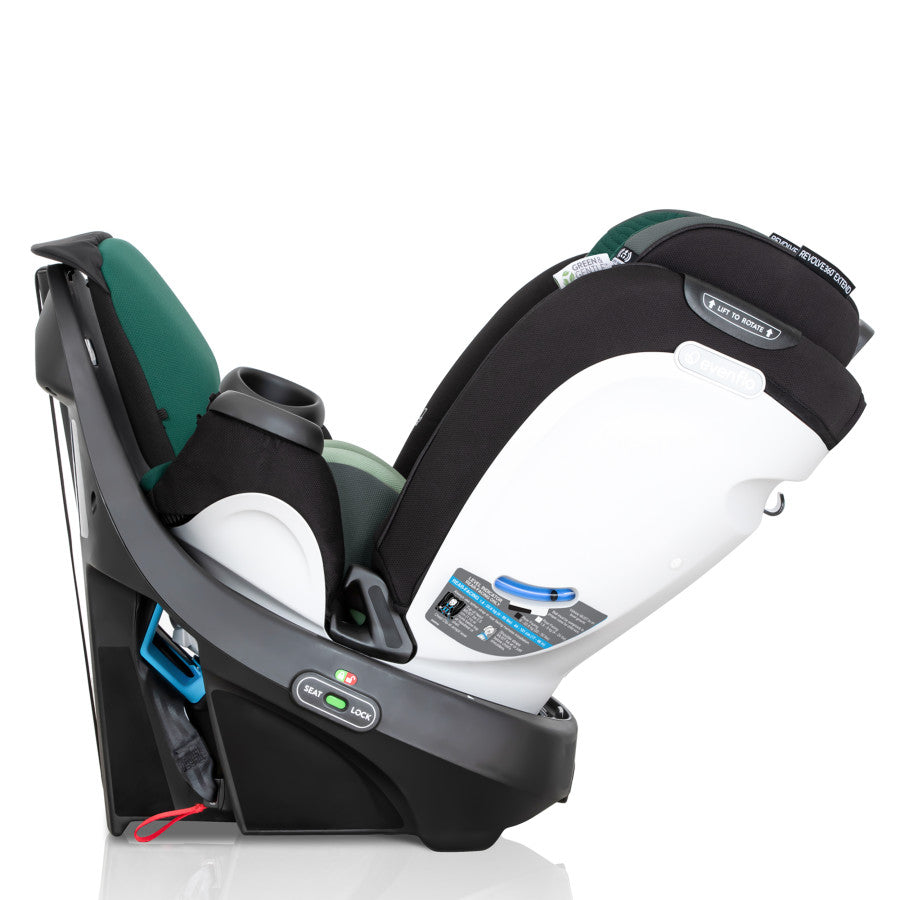 New Revolve360 Extend All-in-One Rotational Car Seat with Green & Gentle Fabric