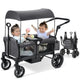 ELEMARA 2 - Seat All - Terrain Stroller Wagon with Canopy (Gray) - Kidsy