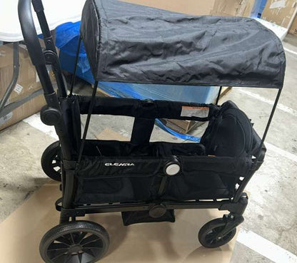 ELEMARA Stroller Wagon for 2 Kids (Black) - Kidsy