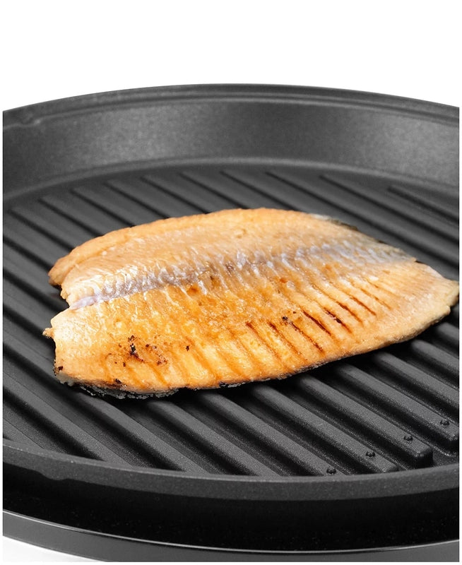 Elite Cuisine 12 - Inch Stainless Steel Deluxe Indoor Grill with Tempered Glass Lid - Kidsy