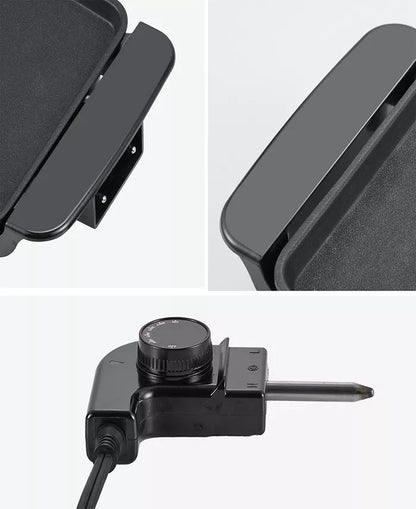 Elite Cuisine Mini Nonstick Griddle 70 sq in (Black) - Kidsy