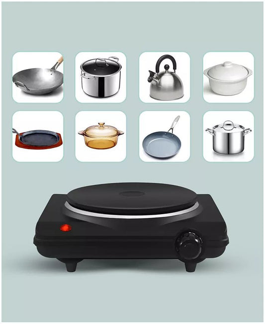 Elite Cuisine Single Cast Iron Electric Burner Hot Plate - Kidsy