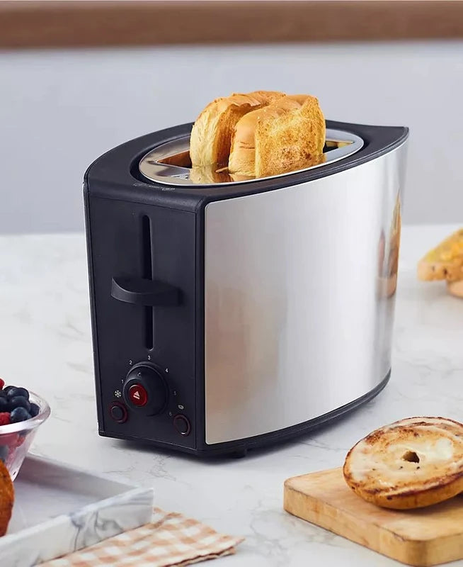 Elite Cuisine Stainless Steel 2 - Slice Toaster with Bagel Function - Kidsy