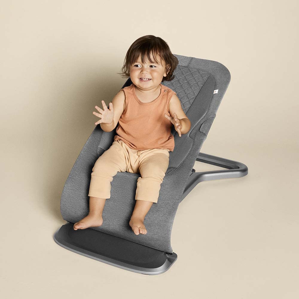 Ergobaby Evolve 3 - in - 1 Bouncer (Charcoal Grey) - Kidsy