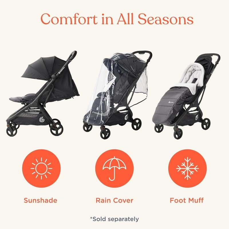 Ergobaby Metro 3 All in One Compact Baby Stroller (Onyx Black) - Kidsy