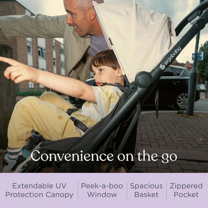 Ergobaby Metro 3 All in One Compact Baby Stroller (Onyx Black) - Kidsy