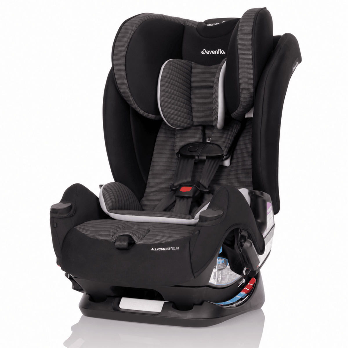 Evenflo All4Stages Slim 4-in-1 Convertible Car Seat (Tybee Black) - Kidsy
