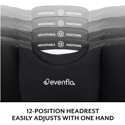 Evenflo All4Stages Slim 4-in-1 Convertible Car Seat (Tybee Black) - Kidsy
