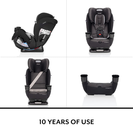 Evenflo All4Stages Slim 4-in-1 Convertible Car Seat (Tybee Black) - Kidsy